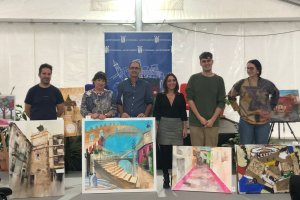 Joan Gil s el guanyador local del concurs de pintura rpida de la Fira de Fires dOndara