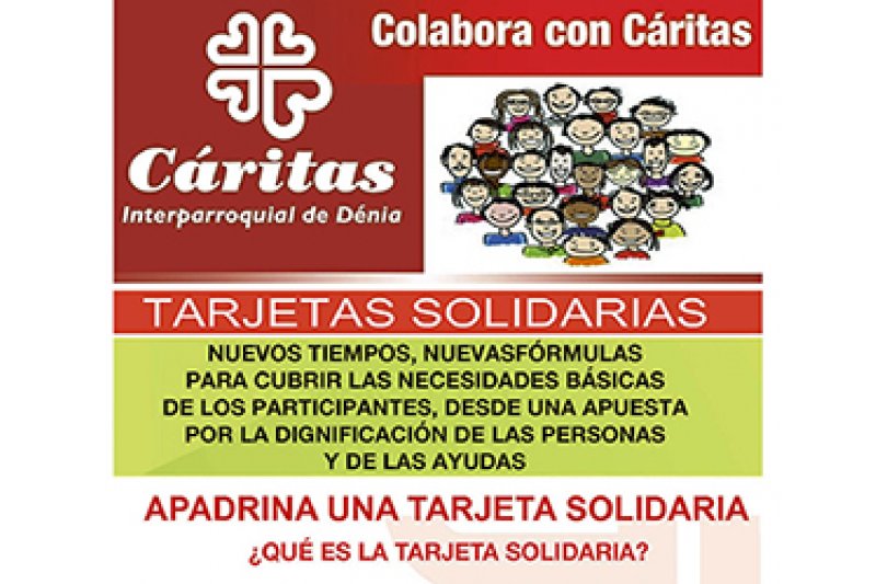 Critas Dnia lanza de nuevo la campaa para apadrinar tarjetas solidarias a favor de las familias necesitadas