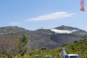 El incendio de la Vall de Gallinera ha calcinado 180 hectreas 