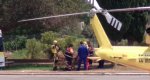 El helicptero de emergencias rescata a una mujer en el Montg