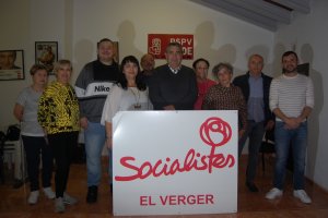 El PSPV dEl Verger acompanya la candidatura de Juan Chover a lalcaldia amb Reme Fructuoso, Llus Morell, Ana Rodrguez i Michel Bisquert en els llocs de sortida