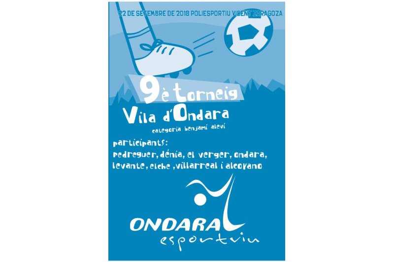 Futbol: El torneig Vila dOndara per a alevins es celebra el proper dissabte