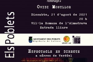 Els Poblets dedicar  la Trobada literari-musical del yacimiento romano de lAlmadrava 2021 a Ovidi Montllor el sbado 21