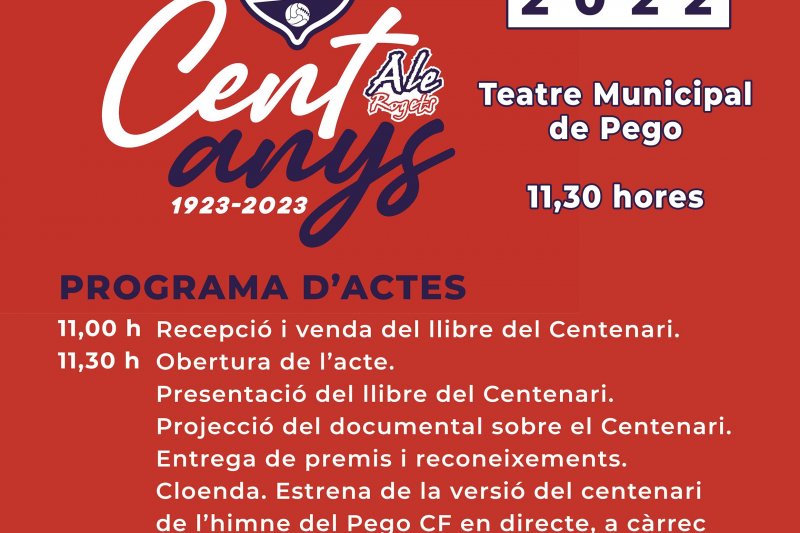 Un libro, un logotipo y un audiovisual conmemorarán el centenario del Pego Club de Fútbol