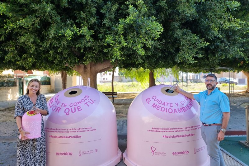 Los Ayuntamientos de Els Poblets y El Verger se suman a la campaa de reciclaje Por ellas