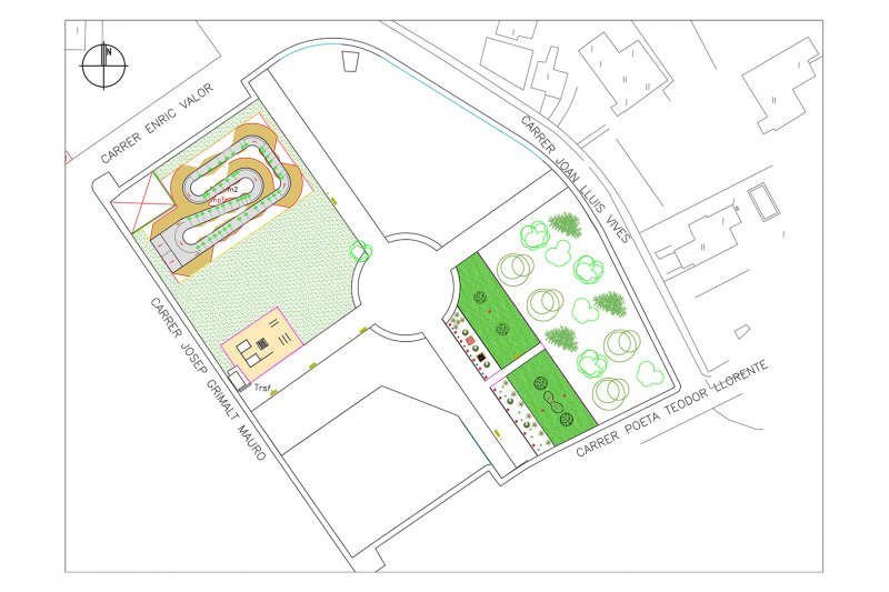 El parque de Tossals de Ondara tendrá un circuito pump-track y uno de calistenia gracias a los presupuestos participativos