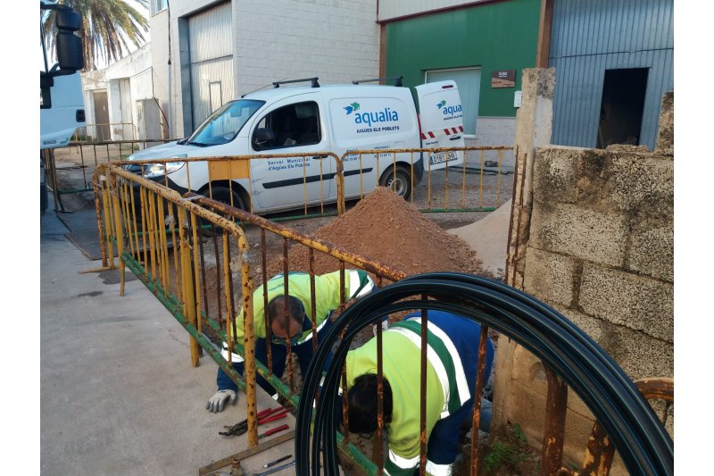 Comienzan las obras de renovacin de 1.4 kilmetros de la red de agua de Els Poblets