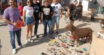 Intervencions plàstiques a la plaça del Castell ambienten la commemoració del 9 d’Octubre a Els Poblets
