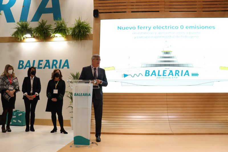 Baleària construye el primer barco eléctrico de 0 emisiones en las estancias y aproximaciones en puerto con uso experimental de hidrógeno