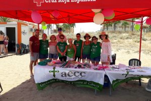 Campanya de prevenció del càncer de pell a la platja de l’Estanyó