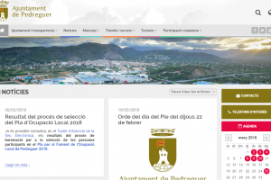 Pedreguer renova la pàgina web amb més informació, millor accessibilitat i noves funcionalitats