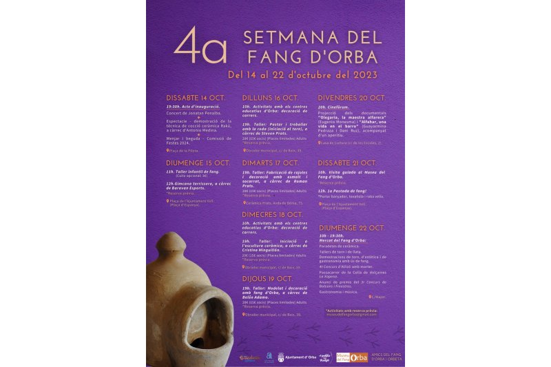 Un espectacle de música i ceràmica inaugura dissabte la Setmana del Fang d’Orba 2023