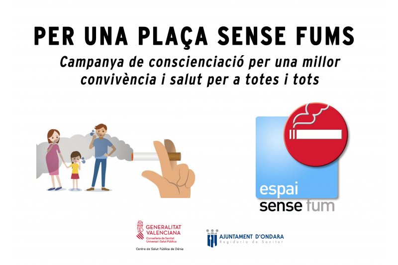 Ondara lanza una campaña de concienciación para evitar fumar en la plaza de toros en Sant Jaume