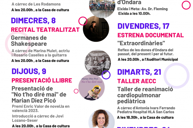 El monòleg de Marina Marroquí obri l’agenda “Març amb nom de dona” per a celebrar el 8M a Ondara