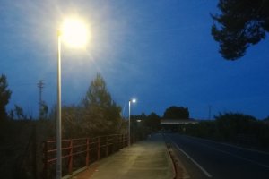 L’Ajuntament d’Ondara escomet el canvi complet d’il·luminació al carril bici de la carretera de Dénia