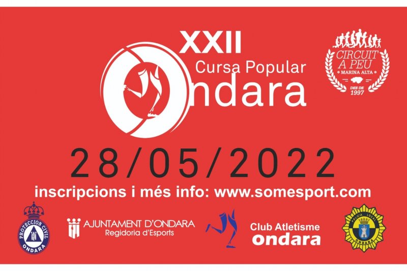 La Cursa Popular de Ondara vuelve a la normalidad el sábado 28