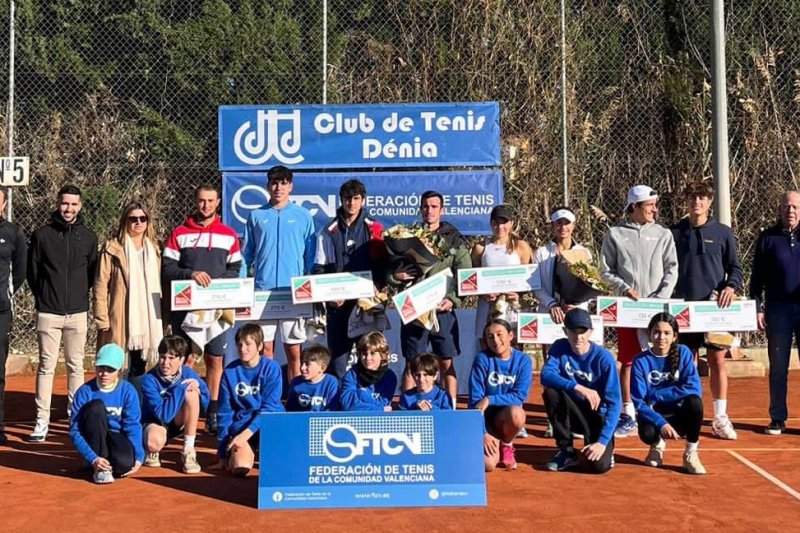 Jorge Martínez y Sarah Tatu se imponen en el Campeonato de Tenis de la Comunitat Valenciana disputado en Dénia