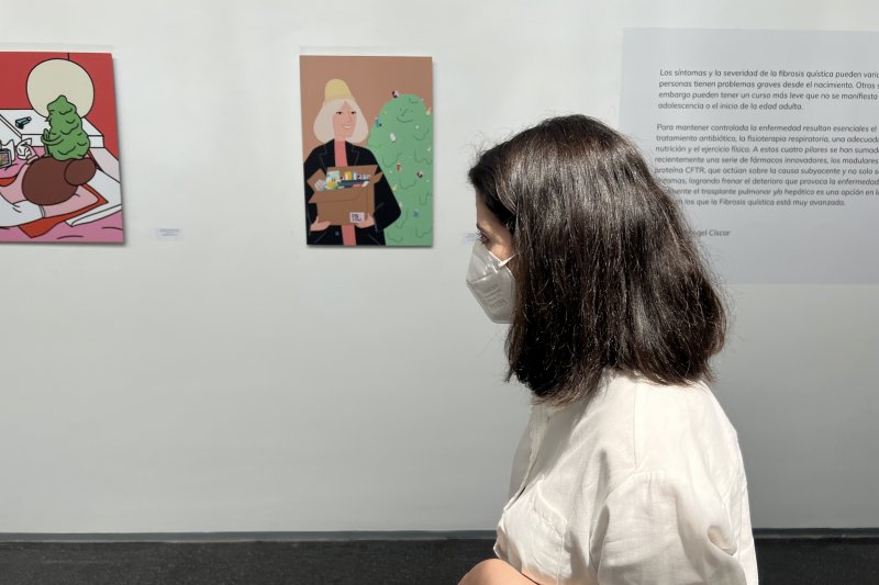 El Hospital de Dénia presenta una exposición sobre la fibrosis quística