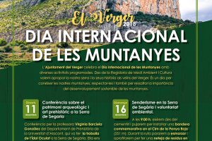 L’Ajuntament de El Verger celebra el Dia Internacional de les Muntanyes amb un programa d’activitats