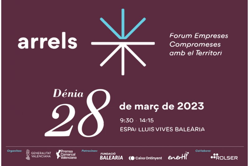 L’Espai Lluís Vives de Baleària será sede este martes 28 del primer Arrels Fòrum d’Empreses Compromeses amb el Territori