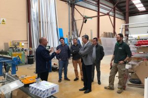 El conseller d’Economia visita les obres de modernització del polígon industrial de Benissa