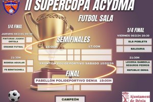 Los ocho mejores de la Liga Comarcal de Fútbol Sala se enfrentan a partir del jueves en la Supercopa