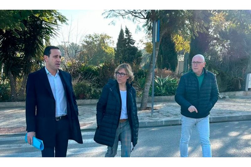 Xàbia y la Diputación buscan medidas para hacer más segura la carretera del Portitxol para peatones y ciclistas