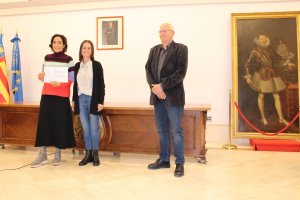 ptica Romany gana el primer premi del concurs d'aparadors nadalencs de Dnia 