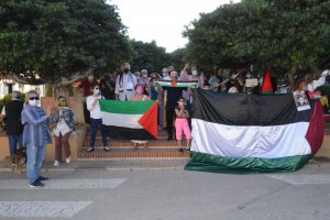Concentración en solidaridad con el pueblo palestino 