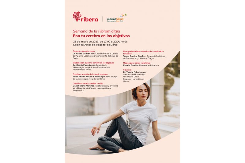 El Hospital de Dénia celebra la semana de la Fibromialgia con yoga, mindfulness y música