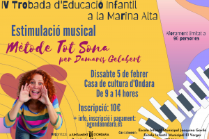Ondara confirma la participació de la compositora Damaris Gelabert en la IV Trobada comarcal d’educació infantil