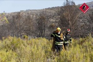 El incendio de la Vall de Gallinera está estabilizado 