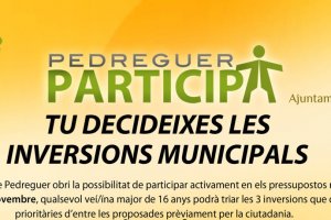 El Pressupost Participatiu de Pedreguer  entra en la fase de votació de projectes