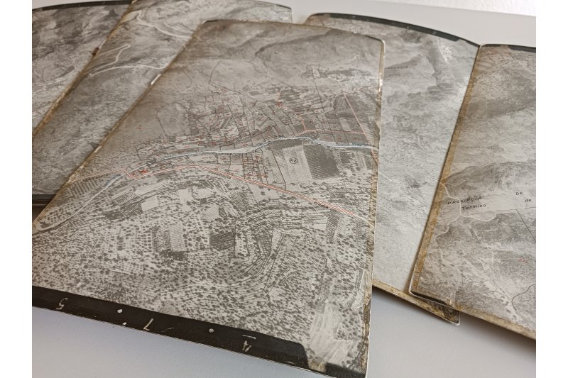 L’Ajuntament de Pego digitalitza un mapa del terme municipal dels anys 50 configurat amb fotos aèries