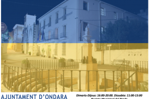 La Concejalía de Atención Social de Ondara habilita el recinto el Prado para la recepción y envío de material humanitario a Ucrania