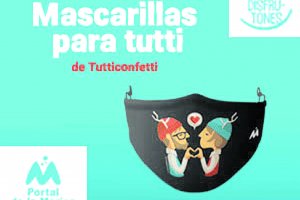Portal de la Marina regala mascarillas diseñadas por la artista dianense Tutticonfetti