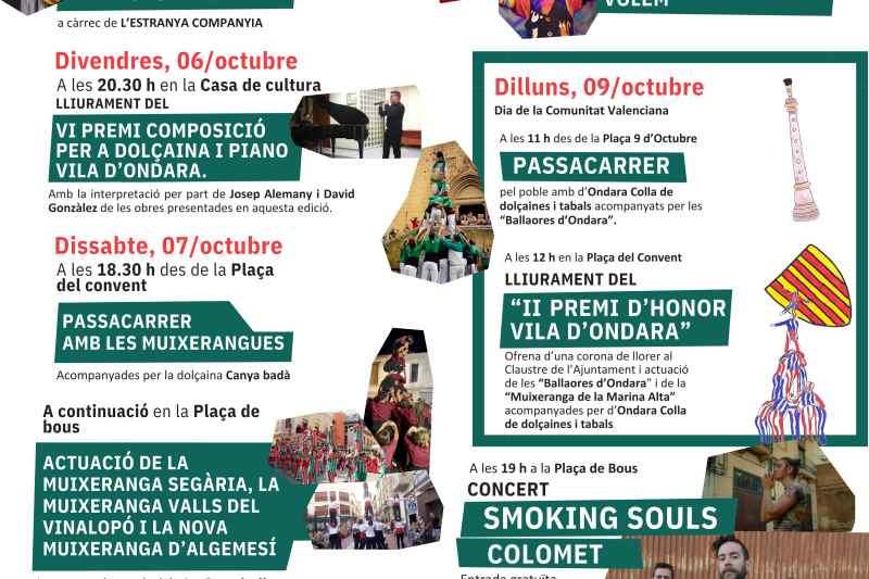 Ondara aprofundeix amb el festival “Arrels” com a proposta de posada en valor de la cultura, llengua i tradicions valencianes
