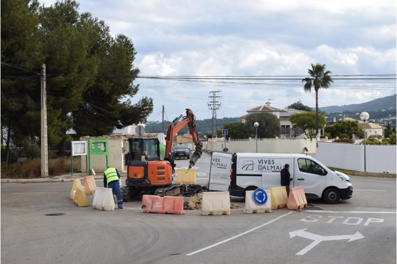 Empiezan las obras de la rotonda de Les Fonts en Benitatxell 