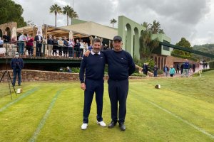 El Club de Golf La Sella reestrena sus instalaciones deportivas en el treinta y un aniversario con un entrañable encuentro entre Olazábal y Carriles