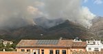 Gabriela Bravo confirma que la lluvia ha refrescado los puntos críticos del incendio en Fontilles y la Vall d’Alcalà