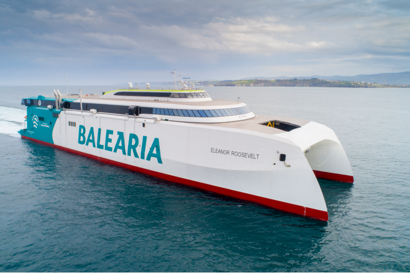 Baleària renueva su confianza en Armon con la construcción de una segunda unidad mejorada del innovador ‘fast ferry Eleanor Roosevelt’
