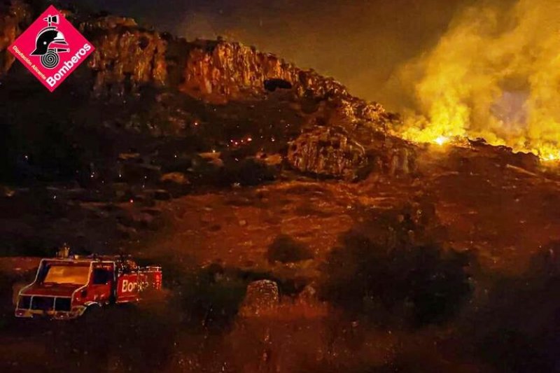 Incendi a la Vall d'Ebo 